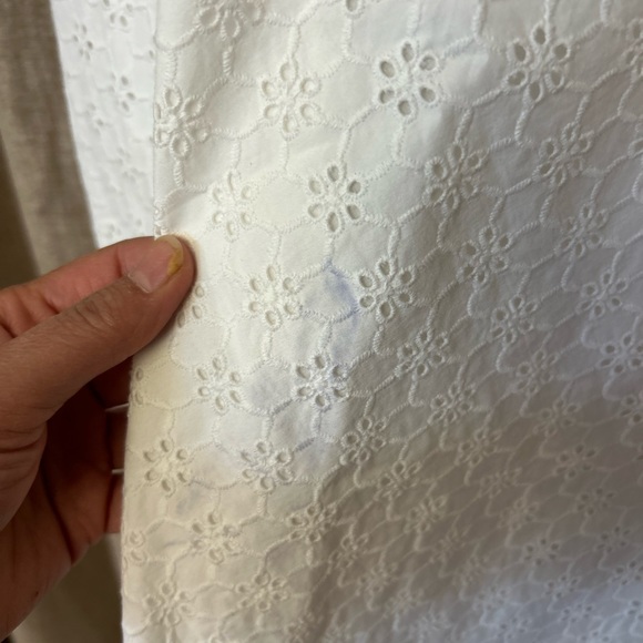 Context Lord & Taylor 100% Cotton White Summer Dress size 12 - Picture 6 of 10